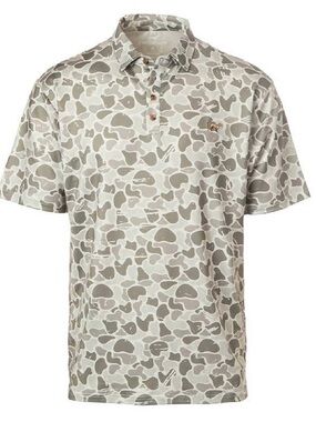 Fieldstone Youth Marsh Camo Polo